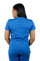 One-Pocket Scrub Top - Royal Blue