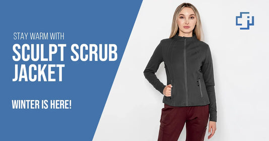 Stay warm and stylish this winter with Jayce Scrubs' Sculpt Scrub Jacket, designed for comfort, durability, and a professional look.