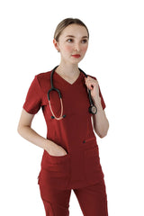 Three-Pocket Scrub Top