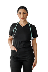 Three-Pocket Scrub Top