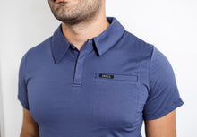 Load image into Gallery viewer, Men&#39;s Polo Top - Navy Blue
