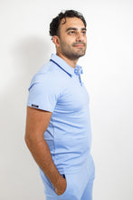 Load image into Gallery viewer, Men&#39;s Polo Top - Ceil Blue
