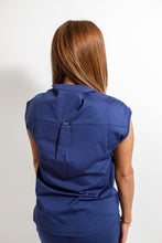 Load image into Gallery viewer, Flare Top - Navy Blue

